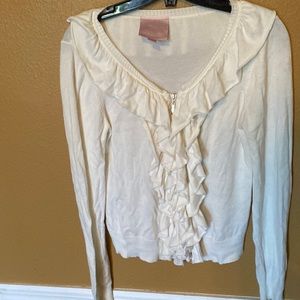 Romeo & Juliet Couture zip front cardigan